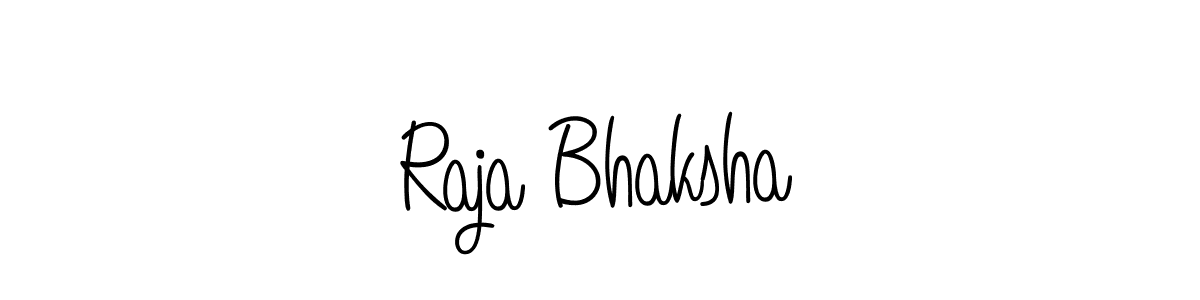 Raja Bhaksha stylish signature style. Best Handwritten Sign (Angelique-Rose-font-FFP) for my name. Handwritten Signature Collection Ideas for my name Raja Bhaksha. Raja Bhaksha signature style 5 images and pictures png
