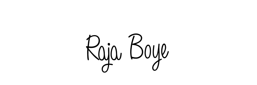 Raja Boye stylish signature style. Best Handwritten Sign (Angelique-Rose-font-FFP) for my name. Handwritten Signature Collection Ideas for my name Raja Boye. Raja Boye signature style 5 images and pictures png