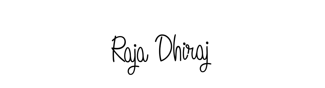 You should practise on your own different ways (Angelique-Rose-font-FFP) to write your name (Raja Dhiraj) in signature. don't let someone else do it for you. Raja Dhiraj signature style 5 images and pictures png