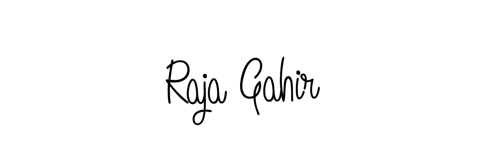 How to make Raja Gahir name signature. Use Angelique-Rose-font-FFP style for creating short signs online. This is the latest handwritten sign. Raja Gahir signature style 5 images and pictures png