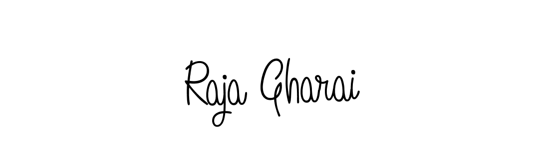 The best way (Angelique-Rose-font-FFP) to make a short signature is to pick only two or three words in your name. The name Raja Gharai include a total of six letters. For converting this name. Raja Gharai signature style 5 images and pictures png