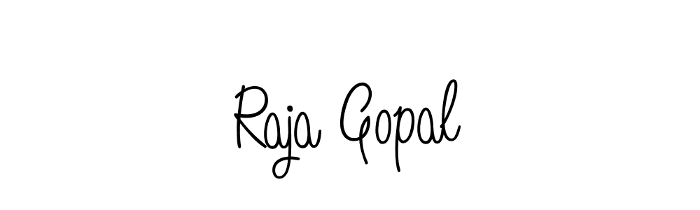 Make a beautiful signature design for name Raja Gopal. With this signature (Angelique-Rose-font-FFP) style, you can create a handwritten signature for free. Raja Gopal signature style 5 images and pictures png