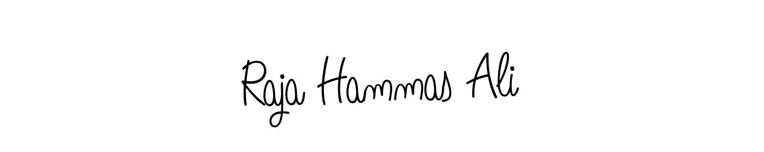 Design your own signature with our free online signature maker. With this signature software, you can create a handwritten (Angelique-Rose-font-FFP) signature for name Raja Hammas Ali. Raja Hammas Ali signature style 5 images and pictures png