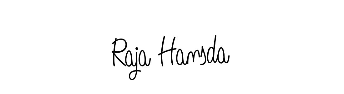 Also we have Raja Hansda name is the best signature style. Create professional handwritten signature collection using Angelique-Rose-font-FFP autograph style. Raja Hansda signature style 5 images and pictures png