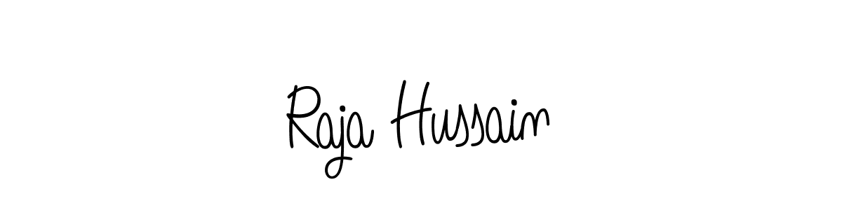 Create a beautiful signature design for name Raja Hussain. With this signature (Angelique-Rose-font-FFP) fonts, you can make a handwritten signature for free. Raja Hussain signature style 5 images and pictures png