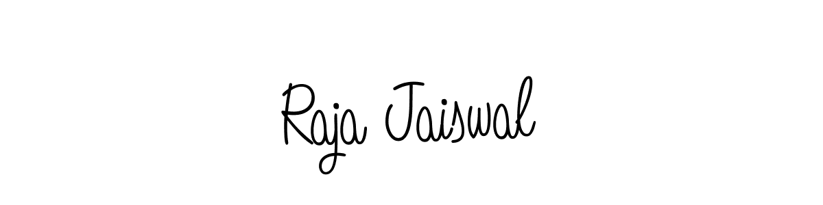 Design your own signature with our free online signature maker. With this signature software, you can create a handwritten (Angelique-Rose-font-FFP) signature for name Raja Jaiswal. Raja Jaiswal signature style 5 images and pictures png