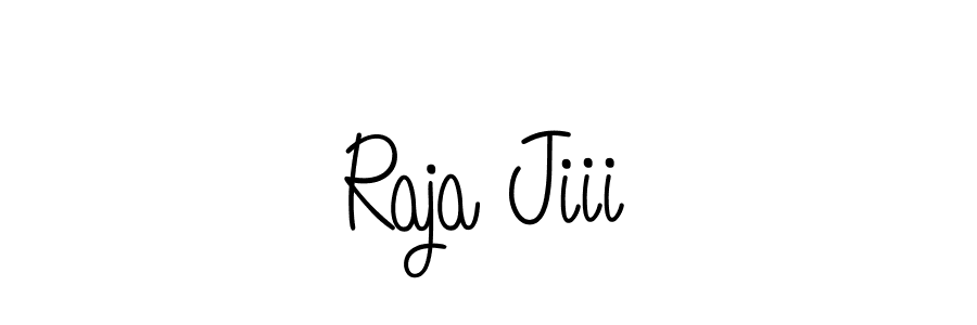 How to Draw Raja Jiii signature style? Angelique-Rose-font-FFP is a latest design signature styles for name Raja Jiii. Raja Jiii signature style 5 images and pictures png