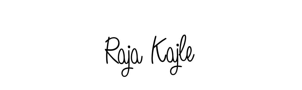 Raja Kajle stylish signature style. Best Handwritten Sign (Angelique-Rose-font-FFP) for my name. Handwritten Signature Collection Ideas for my name Raja Kajle. Raja Kajle signature style 5 images and pictures png