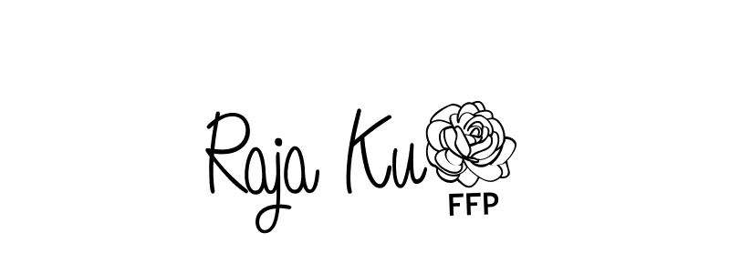 Make a beautiful signature design for name Raja Ku8. With this signature (Angelique-Rose-font-FFP) style, you can create a handwritten signature for free. Raja Ku8 signature style 5 images and pictures png