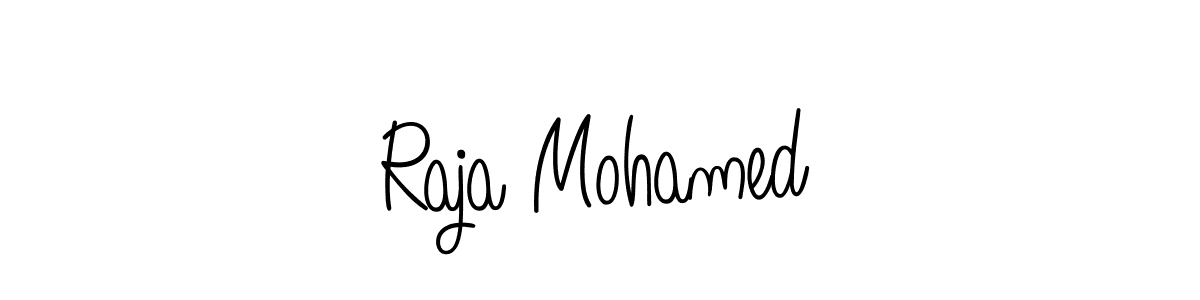 Create a beautiful signature design for name Raja Mohamed. With this signature (Angelique-Rose-font-FFP) fonts, you can make a handwritten signature for free. Raja Mohamed signature style 5 images and pictures png