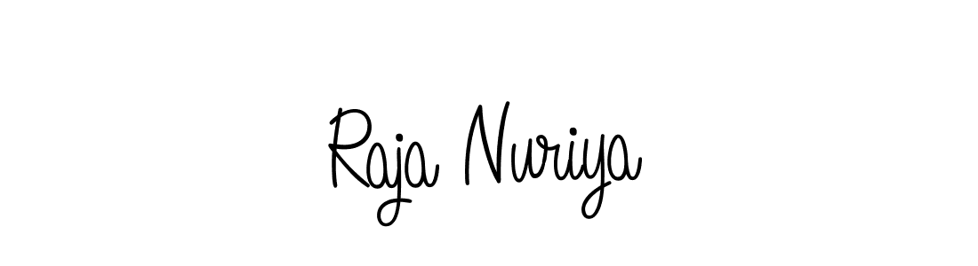 Create a beautiful signature design for name Raja Nuriya. With this signature (Angelique-Rose-font-FFP) fonts, you can make a handwritten signature for free. Raja Nuriya signature style 5 images and pictures png