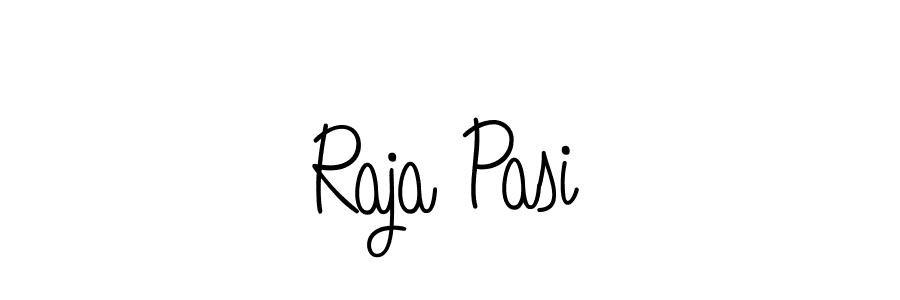 Use a signature maker to create a handwritten signature online. With this signature software, you can design (Angelique-Rose-font-FFP) your own signature for name Raja Pasi. Raja Pasi signature style 5 images and pictures png