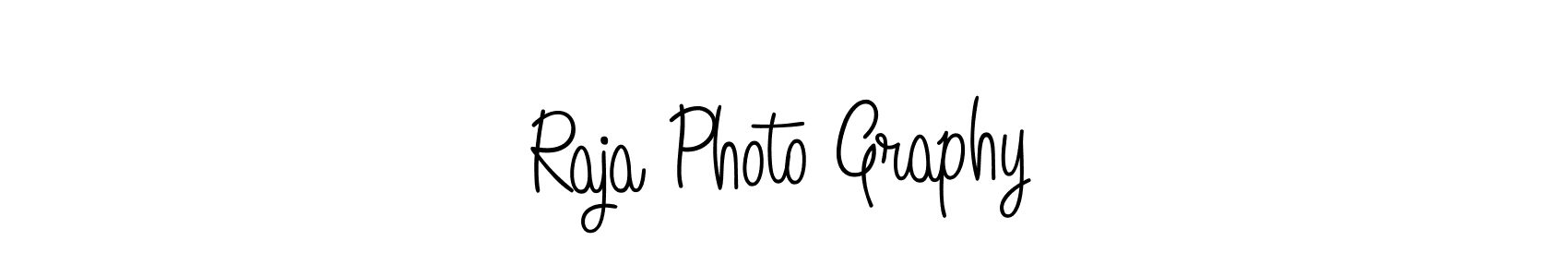 How to Draw Raja Photo Graphy signature style? Angelique-Rose-font-FFP is a latest design signature styles for name Raja Photo Graphy. Raja Photo Graphy signature style 5 images and pictures png
