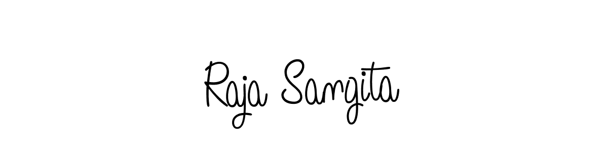 How to Draw Raja Sangita signature style? Angelique-Rose-font-FFP is a latest design signature styles for name Raja Sangita. Raja Sangita signature style 5 images and pictures png