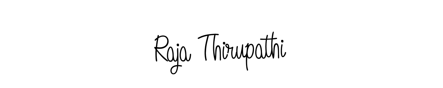 Once you've used our free online signature maker to create your best signature Angelique-Rose-font-FFP style, it's time to enjoy all of the benefits that Raja Thirupathi name signing documents. Raja Thirupathi signature style 5 images and pictures png