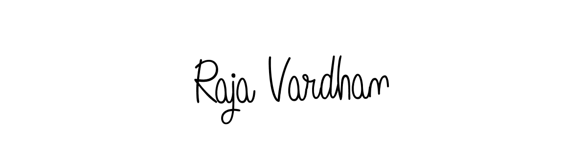 The best way (Angelique-Rose-font-FFP) to make a short signature is to pick only two or three words in your name. The name Raja Vardhan include a total of six letters. For converting this name. Raja Vardhan signature style 5 images and pictures png