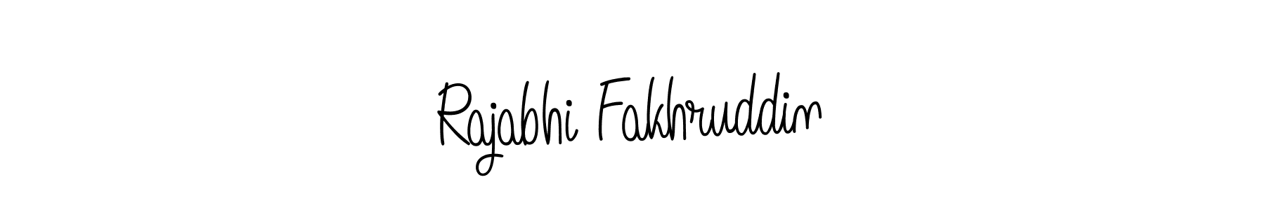 Rajabhi Fakhruddin stylish signature style. Best Handwritten Sign (Angelique-Rose-font-FFP) for my name. Handwritten Signature Collection Ideas for my name Rajabhi Fakhruddin. Rajabhi Fakhruddin signature style 5 images and pictures png