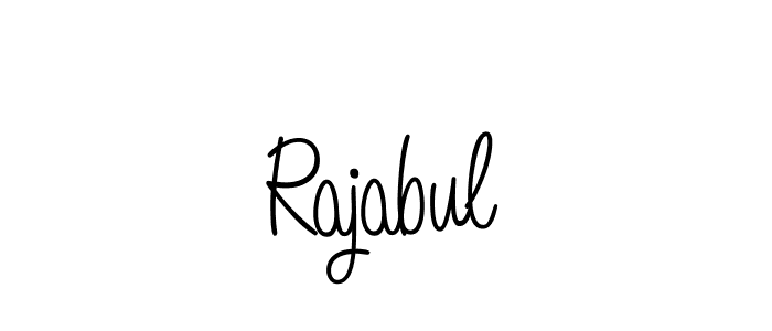 Make a beautiful signature design for name Rajabul. Use this online signature maker to create a handwritten signature for free. Rajabul signature style 5 images and pictures png