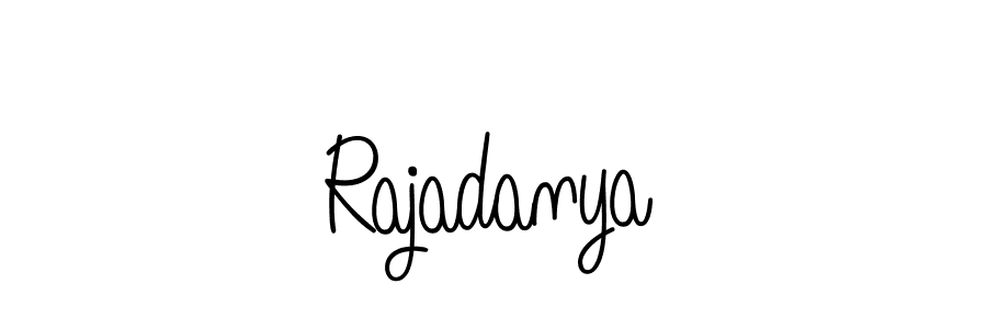 Make a beautiful signature design for name Rajadanya. With this signature (Angelique-Rose-font-FFP) style, you can create a handwritten signature for free. Rajadanya signature style 5 images and pictures png
