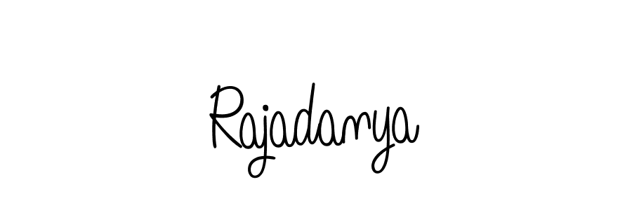 You should practise on your own different ways (Angelique-Rose-font-FFP) to write your name (Rajadanya) in signature. don't let someone else do it for you. Rajadanya signature style 5 images and pictures png