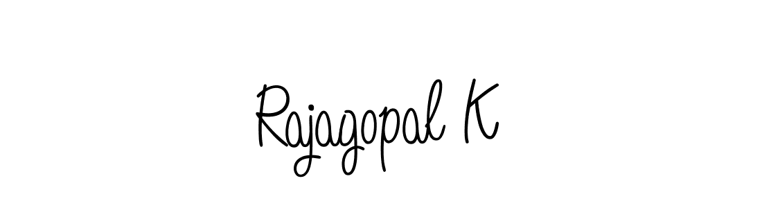 Make a beautiful signature design for name Rajagopal K. Use this online signature maker to create a handwritten signature for free. Rajagopal K signature style 5 images and pictures png