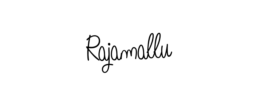 Make a beautiful signature design for name Rajamallu. With this signature (Angelique-Rose-font-FFP) style, you can create a handwritten signature for free. Rajamallu signature style 5 images and pictures png
