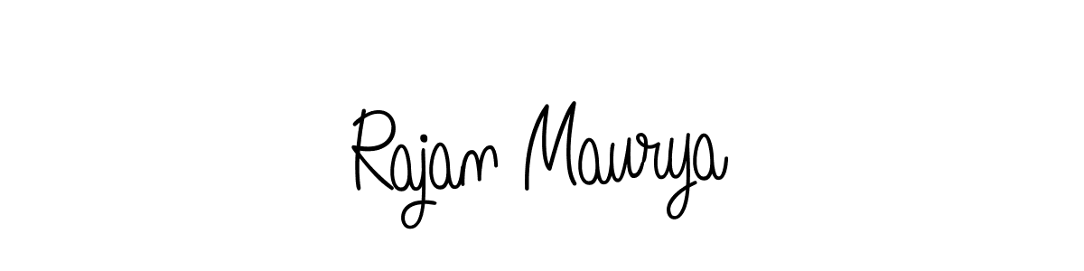 Make a short Rajan Maurya signature style. Manage your documents anywhere anytime using Angelique-Rose-font-FFP. Create and add eSignatures, submit forms, share and send files easily. Rajan Maurya signature style 5 images and pictures png