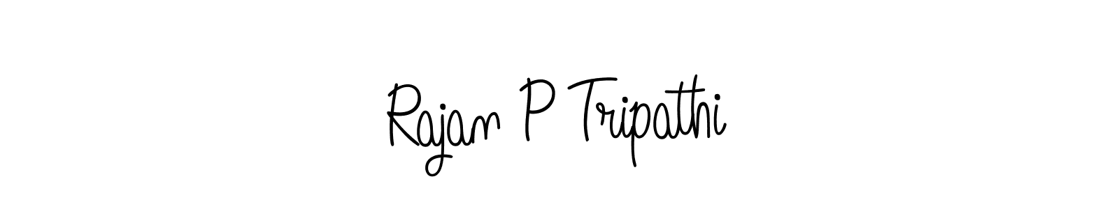 Use a signature maker to create a handwritten signature online. With this signature software, you can design (Angelique-Rose-font-FFP) your own signature for name Rajan P Tripathi. Rajan P Tripathi signature style 5 images and pictures png