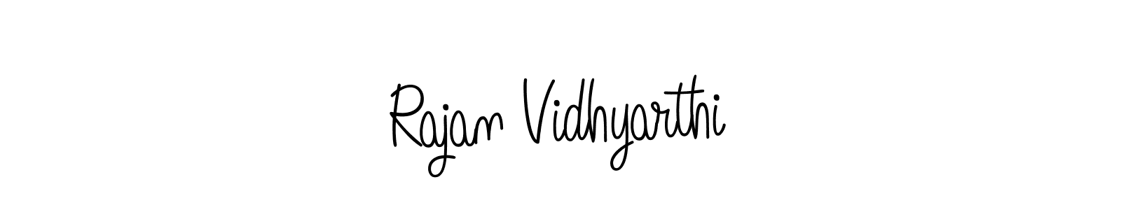 Design your own signature with our free online signature maker. With this signature software, you can create a handwritten (Angelique-Rose-font-FFP) signature for name Rajan Vidhyarthi. Rajan Vidhyarthi signature style 5 images and pictures png