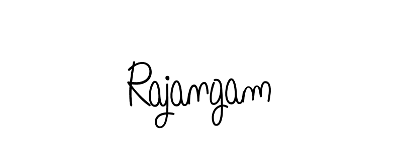Make a beautiful signature design for name Rajangam. With this signature (Angelique-Rose-font-FFP) style, you can create a handwritten signature for free. Rajangam signature style 5 images and pictures png