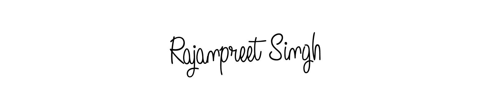 You should practise on your own different ways (Angelique-Rose-font-FFP) to write your name (Rajanpreet Singh) in signature. don't let someone else do it for you. Rajanpreet Singh signature style 5 images and pictures png