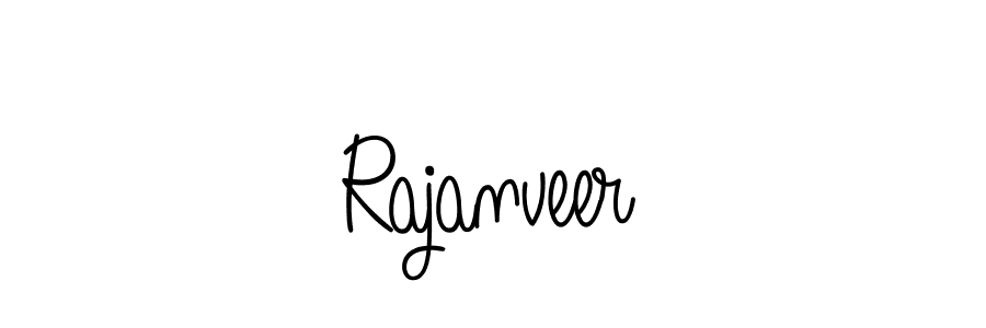 Use a signature maker to create a handwritten signature online. With this signature software, you can design (Angelique-Rose-font-FFP) your own signature for name Rajanveer. Rajanveer signature style 5 images and pictures png