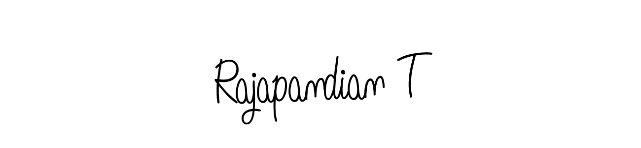 if you are searching for the best signature style for your name Rajapandian T. so please give up your signature search. here we have designed multiple signature styles  using Angelique-Rose-font-FFP. Rajapandian T signature style 5 images and pictures png