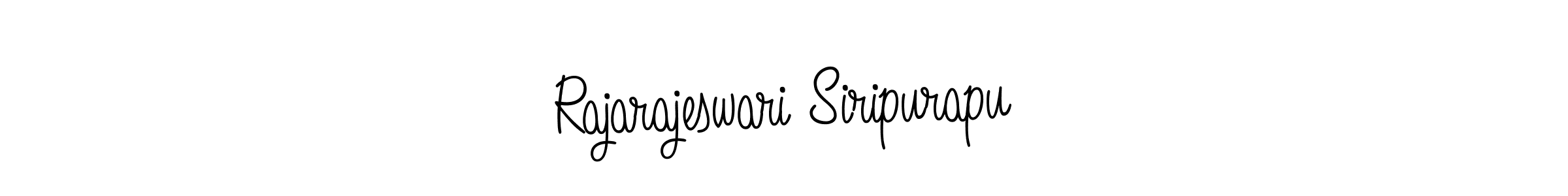 if you are searching for the best signature style for your name Rajarajeswari Siripurapu. so please give up your signature search. here we have designed multiple signature styles  using Angelique-Rose-font-FFP. Rajarajeswari Siripurapu signature style 5 images and pictures png