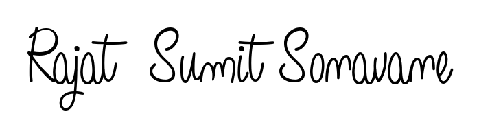 An effortless, minimalist signature concept for Rajat  Sumit Sonavane using Angelique-Rose-font-FFP design. Clean lines that look great on any document. Rajat  Sumit Sonavane signature style 5 images and pictures png