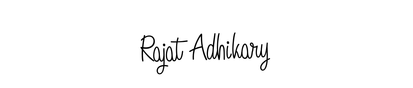 It looks lik you need a new signature style for name Rajat Adhikary. Design unique handwritten (Angelique-Rose-font-FFP) signature with our free signature maker in just a few clicks. Rajat Adhikary signature style 5 images and pictures png