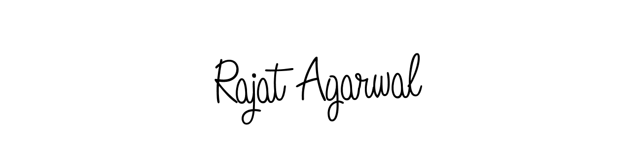 Create a beautiful signature design for name Rajat Agarwal. With this signature (Angelique-Rose-font-FFP) fonts, you can make a handwritten signature for free. Rajat Agarwal signature style 5 images and pictures png