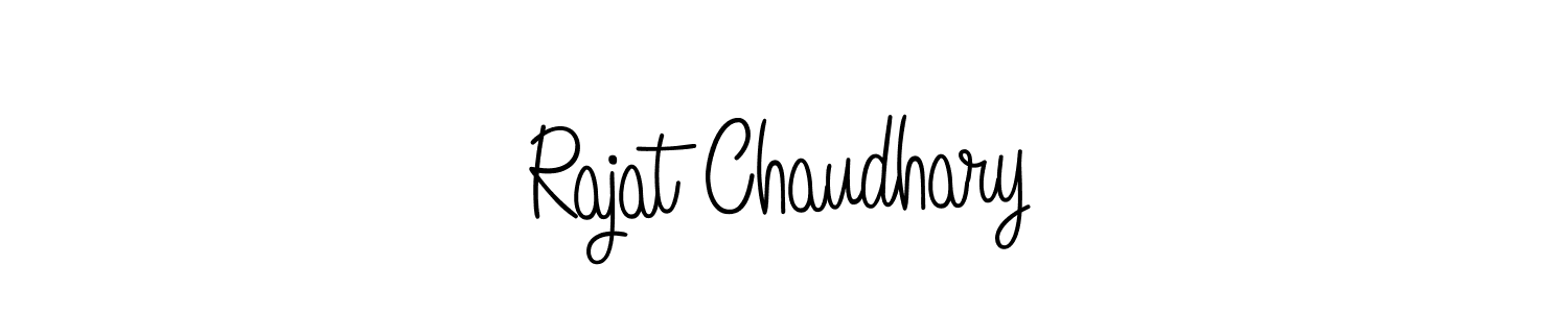 The best way (Angelique-Rose-font-FFP) to make a short signature is to pick only two or three words in your name. The name Rajat Chaudhary include a total of six letters. For converting this name. Rajat Chaudhary signature style 5 images and pictures png