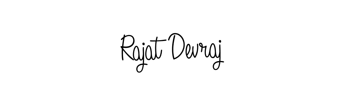 Rajat Devraj stylish signature style. Best Handwritten Sign (Angelique-Rose-font-FFP) for my name. Handwritten Signature Collection Ideas for my name Rajat Devraj. Rajat Devraj signature style 5 images and pictures png