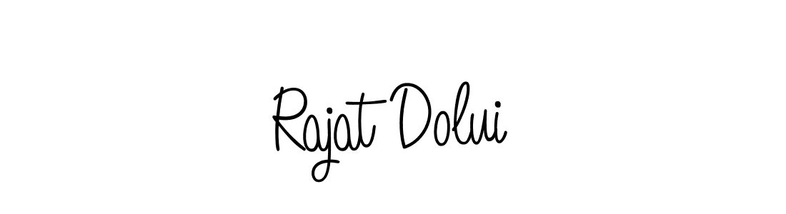 How to Draw Rajat Dolui signature style? Angelique-Rose-font-FFP is a latest design signature styles for name Rajat Dolui. Rajat Dolui signature style 5 images and pictures png