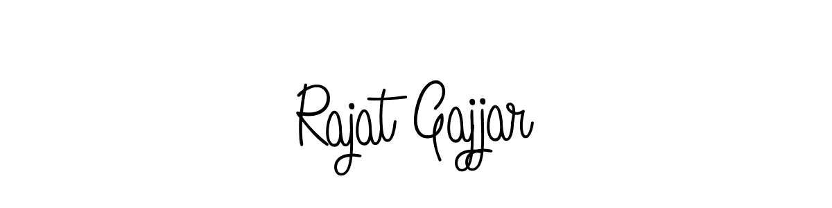 Make a beautiful signature design for name Rajat Gajjar. With this signature (Angelique-Rose-font-FFP) style, you can create a handwritten signature for free. Rajat Gajjar signature style 5 images and pictures png