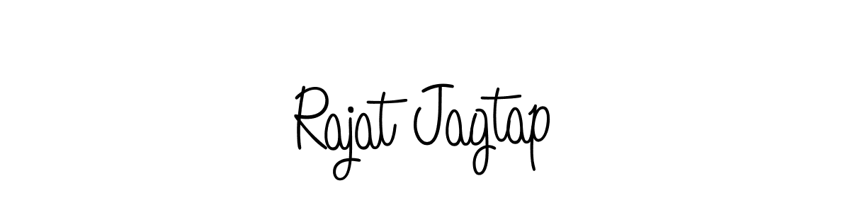 Make a beautiful signature design for name Rajat Jagtap. With this signature (Angelique-Rose-font-FFP) style, you can create a handwritten signature for free. Rajat Jagtap signature style 5 images and pictures png