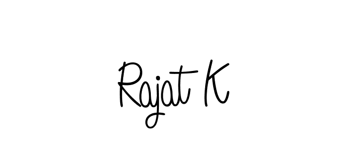 You can use this online signature creator to create a handwritten signature for the name Rajat K. This is the best online autograph maker. Rajat K signature style 5 images and pictures png