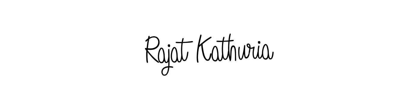 Design your own signature with our free online signature maker. With this signature software, you can create a handwritten (Angelique-Rose-font-FFP) signature for name Rajat Kathuria. Rajat Kathuria signature style 5 images and pictures png