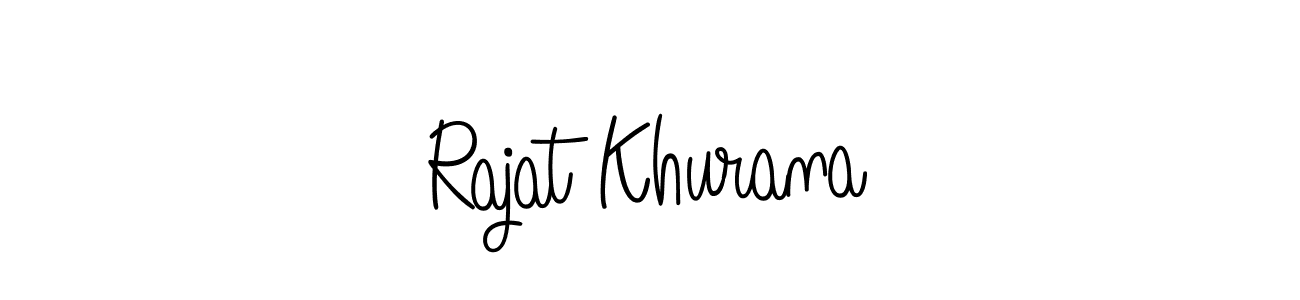 Make a beautiful signature design for name Rajat Khurana. With this signature (Angelique-Rose-font-FFP) style, you can create a handwritten signature for free. Rajat Khurana signature style 5 images and pictures png