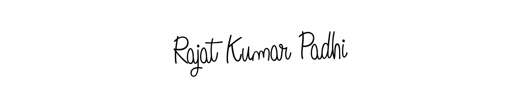 How to make Rajat Kumar Padhi name signature. Use Angelique-Rose-font-FFP style for creating short signs online. This is the latest handwritten sign. Rajat Kumar Padhi signature style 5 images and pictures png