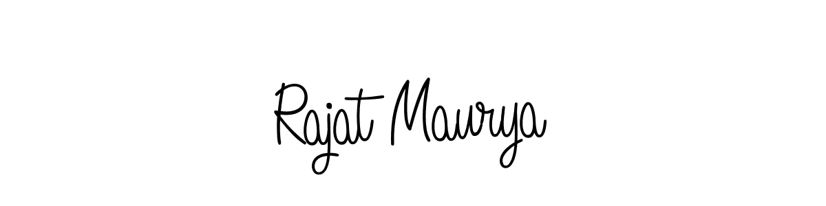 Design your own signature with our free online signature maker. With this signature software, you can create a handwritten (Angelique-Rose-font-FFP) signature for name Rajat Maurya. Rajat Maurya signature style 5 images and pictures png