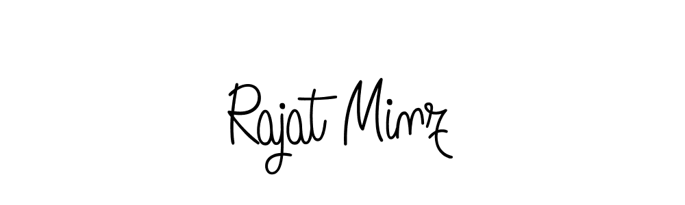 Make a beautiful signature design for name Rajat Minz. Use this online signature maker to create a handwritten signature for free. Rajat Minz signature style 5 images and pictures png