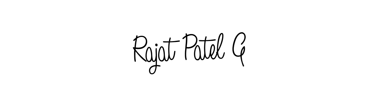 Angelique-Rose-font-FFP is a professional signature style that is perfect for those who want to add a touch of class to their signature. It is also a great choice for those who want to make their signature more unique. Get Rajat Patel G name to fancy signature for free. Rajat Patel G signature style 5 images and pictures png