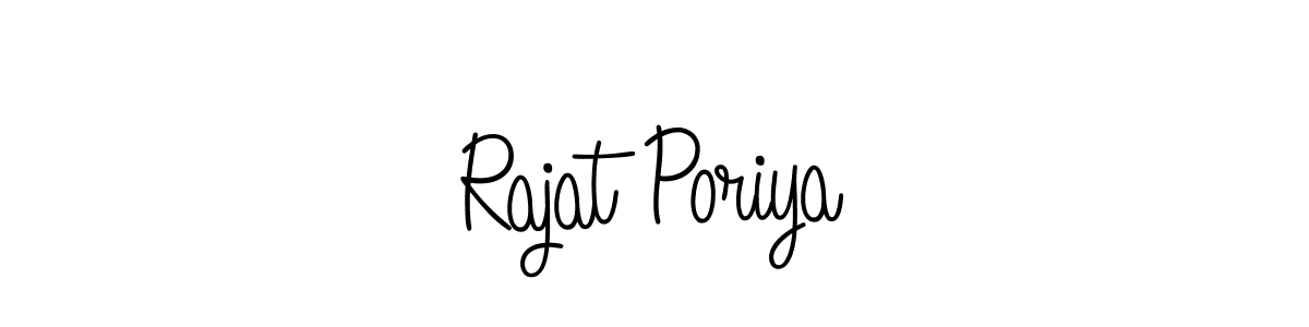 How to make Rajat Poriya signature? Angelique-Rose-font-FFP is a professional autograph style. Create handwritten signature for Rajat Poriya name. Rajat Poriya signature style 5 images and pictures png